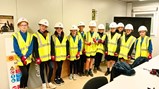Steel signing at Great Park Academy 