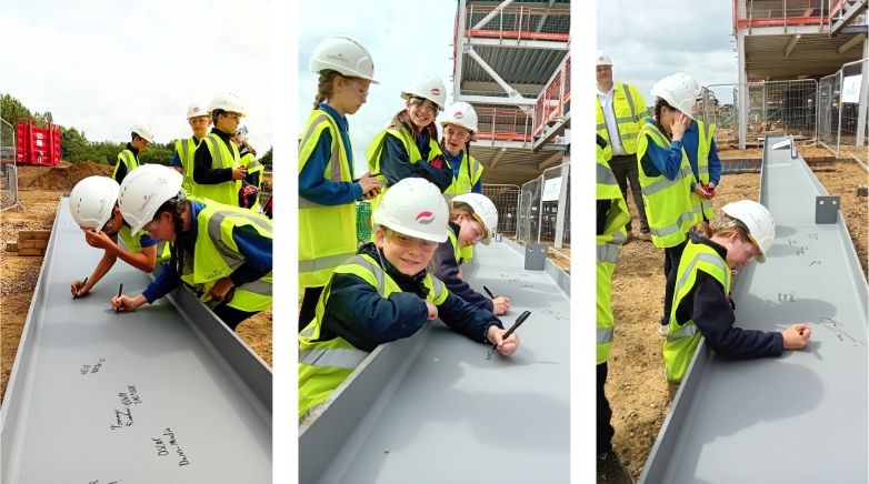 Steel signing at Callerton Academy 