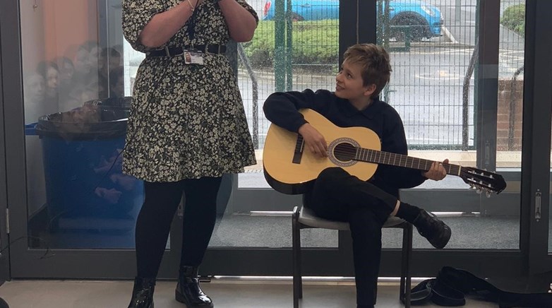 Great Park Academy talent show guitar and singing