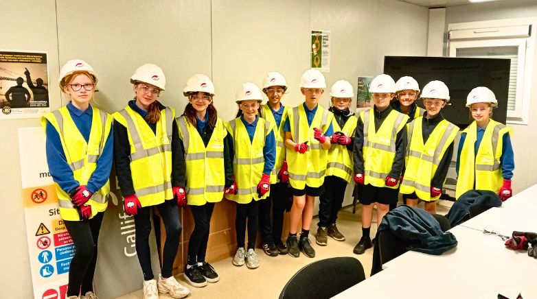 Steel signing at Great Park Academy 
