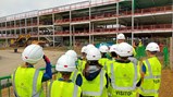 Steel signing at Great Park Academy 