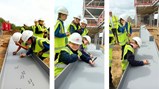 Steel signing at Callerton Academy 