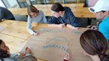 German Exchange student group sessions, getting to know each others cities  