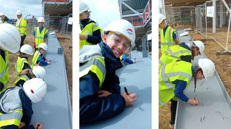 Steel signing at Callerton Academy 